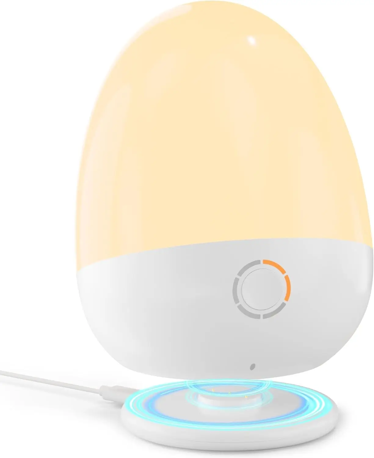 

Touch Egg Night Light for Baby Nursery, Rechargeable Portable Kids Lamp with Feeding Timer, Dimmable 3 Colors