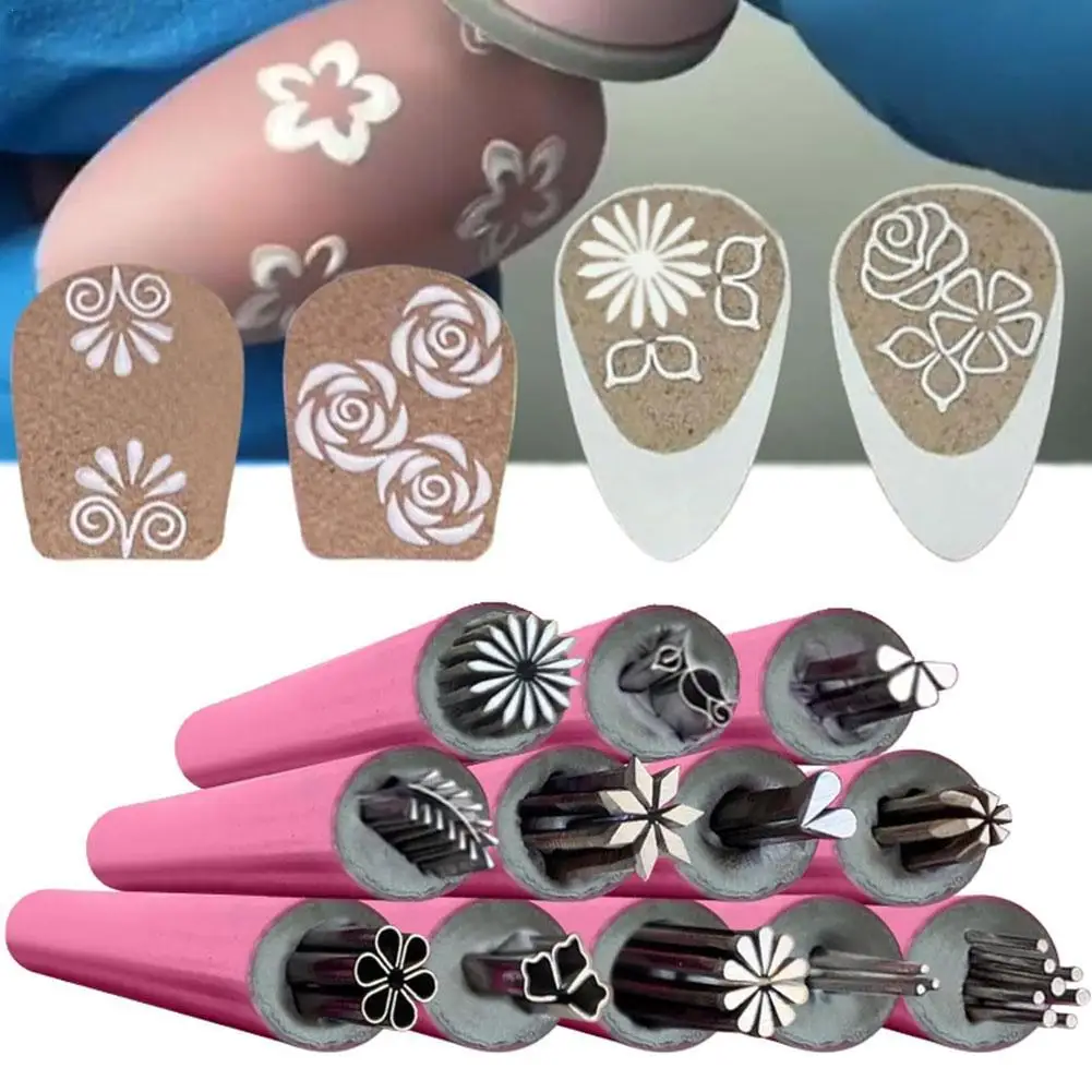 15pcs Nail Seal Pen Set Nail Graffiti Art Ornament Tool Set