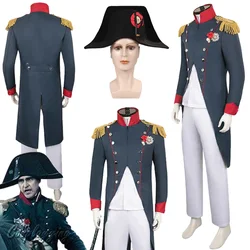 Fantasy Napoleon Cosplay Fantasia Hat Outfit 2023 Movie Costume Medieval Military Uniform Men Halloween Carnival Party Cloth
