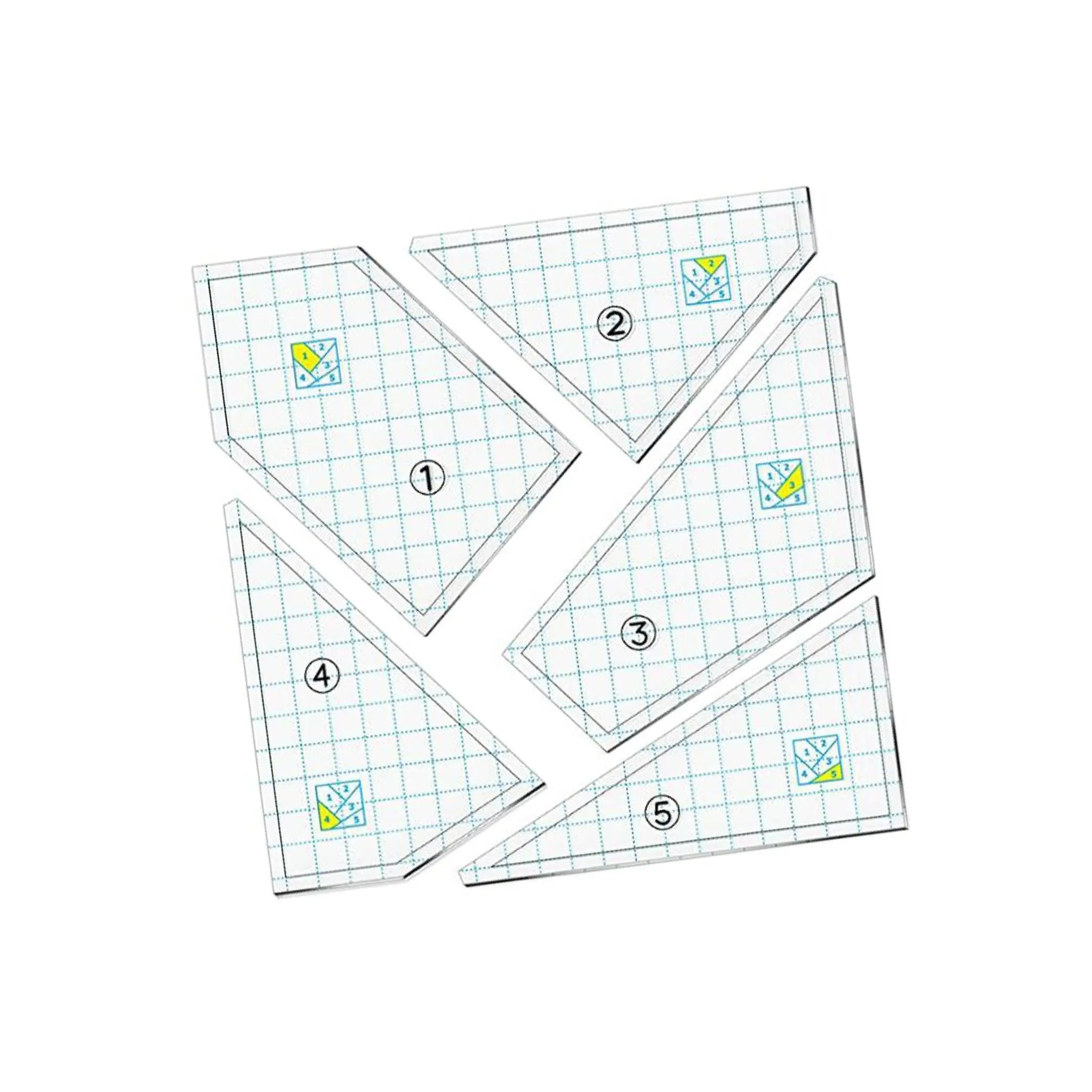 10pcs Regular Dresden Plate Template Patchwork Stencils Quilt Ruler DIY Tool view 5