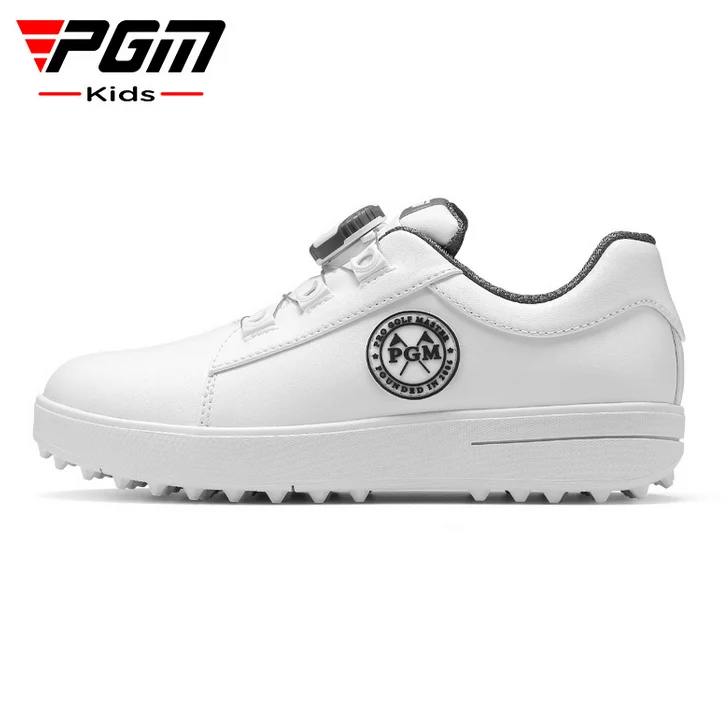 PGM Children\'s Golf Sneakers Autumn/Winter New Youth Shoes Knob Lace Sports Breathable Anti slip Waterproof XZ254