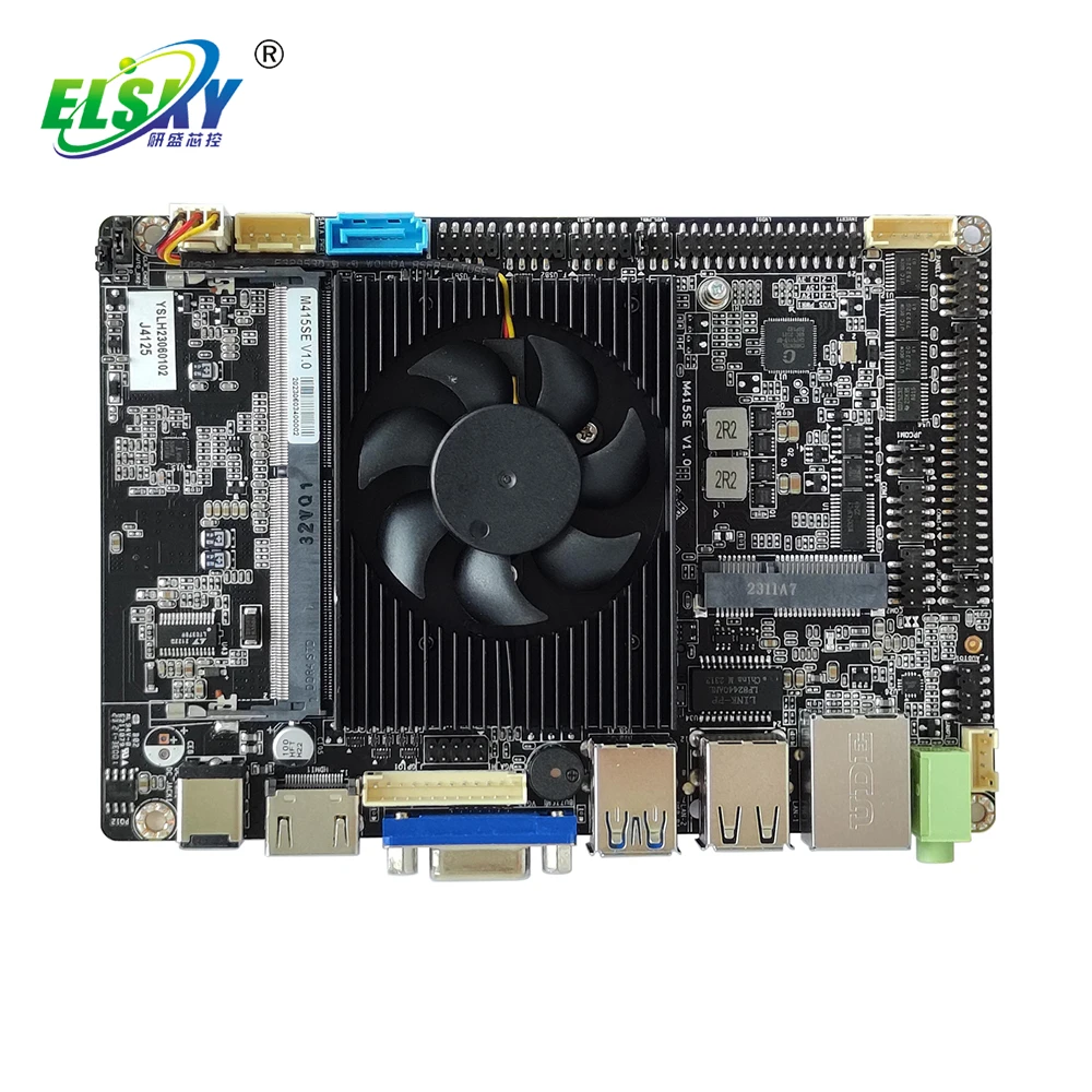 ELSKY 3.5-inch OEM Mainboard M415SE with CPU Processor Celeron J4125 VGA/DP HD_MI 2.0 Ddr4 Motherboard for Computer Pc