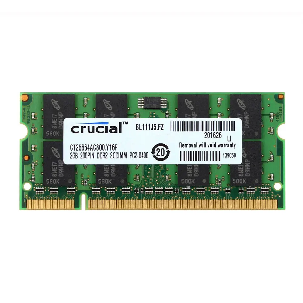 Crucial Laptop DDR3 DDR3L RAM 8GB 4GB 2GB 1066MHz 1333MHz 1600MHz PC3L-12800 10600 8500 SODIMM Memory For Notebook 1.35V/1.5V
