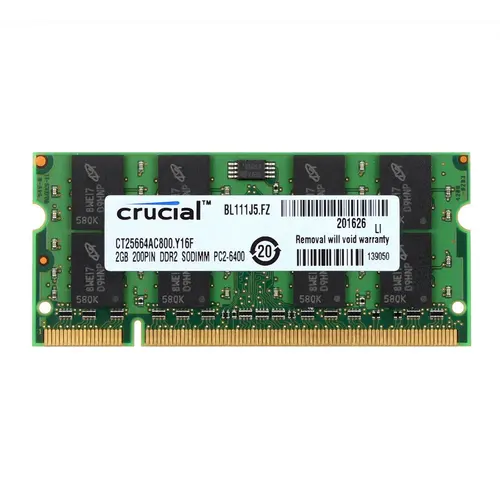 Imagen 2 del producto Memoria Crucial para ordenador portátil DDR3 DDR3L DDR2 2GB 4GB 8GB 1600 1333 1066 667 800MHz PC3-8500 10600 12800 1,5 V 1,35 V RAM SODIMM para portátil