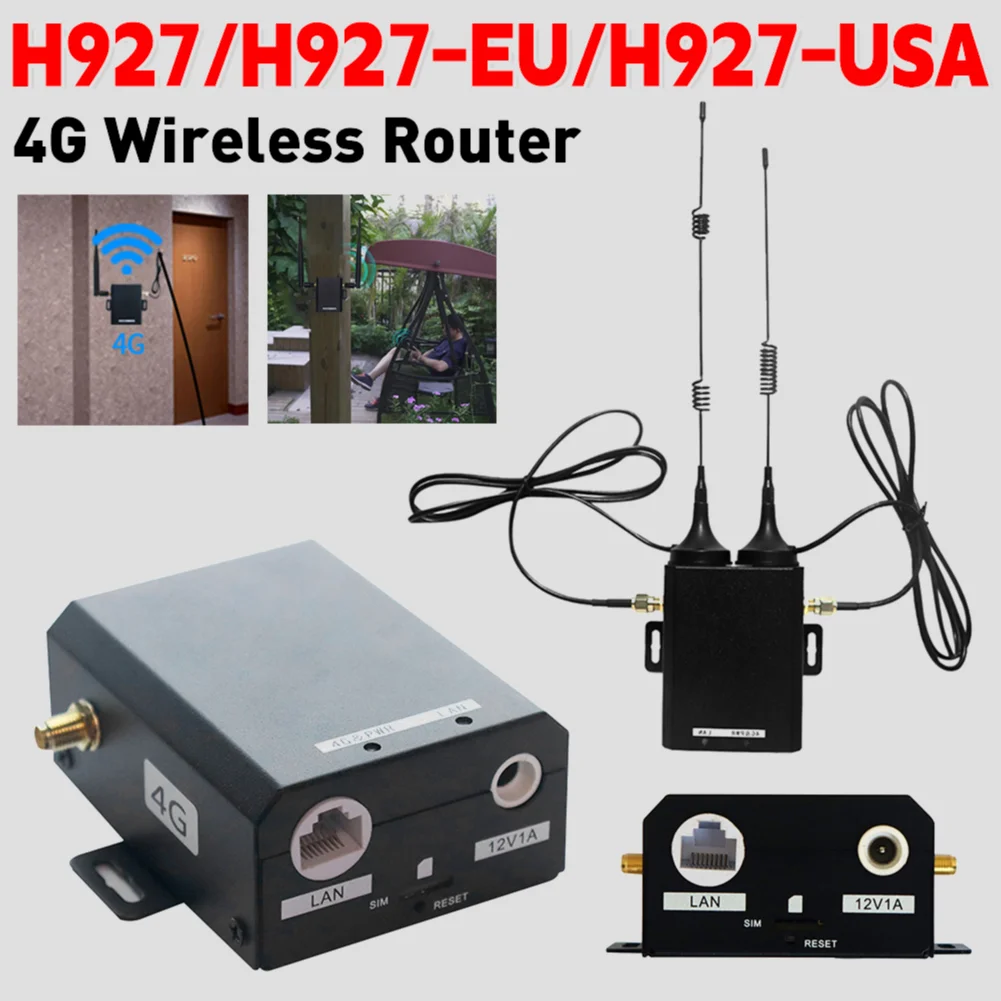 H927 Industrial Grade 4G LTE Wireless Router 150Mbps With External Antenna Support 16 WiFi Users For Outdoor High-Speed Network