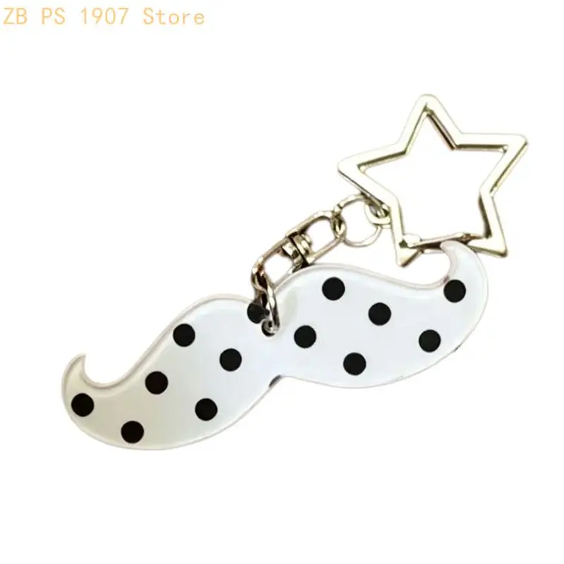 Mustache Shaped Acrylic Ring Perfect For Friend Couples And Daily Use Vibrant Colors 8G Weight Bag Charm 55KA