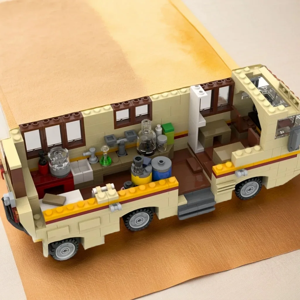 

662 шт. хрустальный корабль Breaking Bad MOC с лабораторным оборудованием и реквизитом «Кристалл», образовательные строительные блоки, подарок