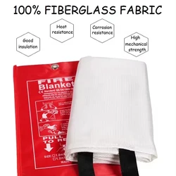 1M x 1M Safety Fire Blanket Fiberglass Emergency Survival Fire Shelter Extinguisher Flame Retardant Protection For Kitchen