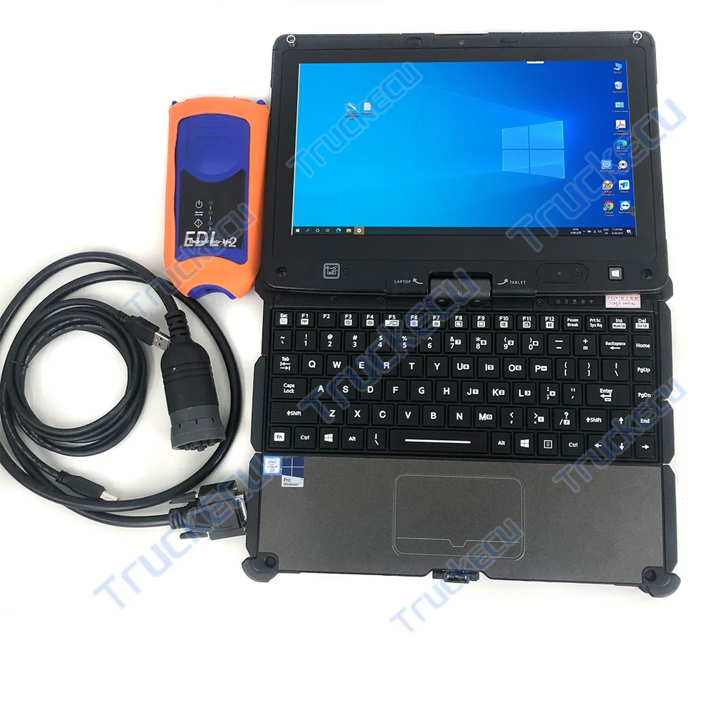 for Construction Agriculture Equipment Engine Service -advisor V5.3 EDL V2 vs EDL V3 Electronic Data Link Diagnostic Adapter+lap