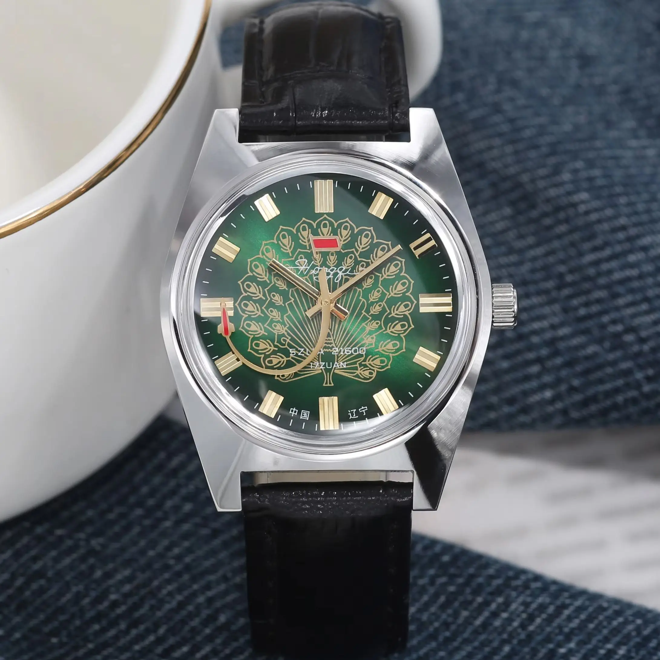 Men's Mechanical Watch China Liaoning Manual Mechanical Movement 36m Stainless Steel Men's Retro Formal Manual Mechanical Watch