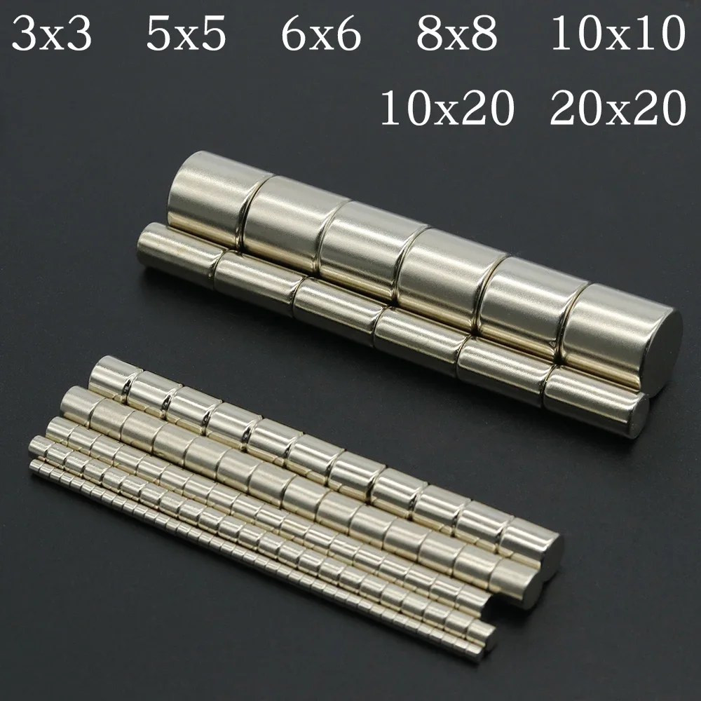 

N35 Super Strong Round Magnet NdfeB Powerful Permanent Magnetic imanes Neodymium Magnents Refrigerator Magnet 3x3/5x5/6x6/10x10