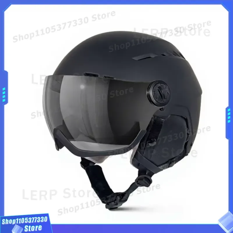 MOON MS97 Ski Helmet Men Women ABS Hard Shell Snowboard Protective Headgear Winter Sports Safety Gear Full Face Protection