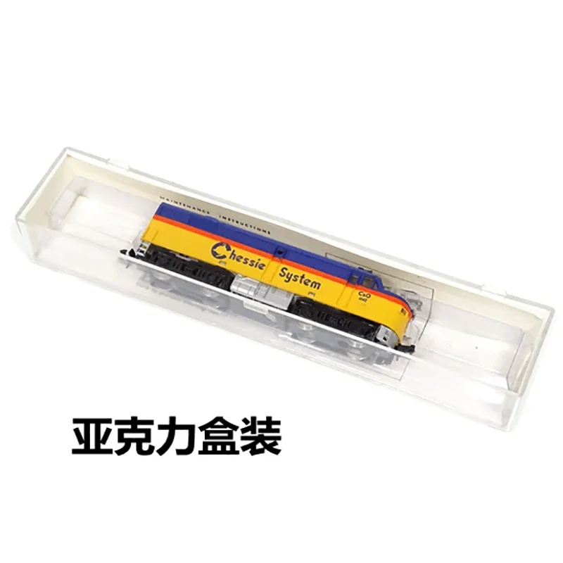 Diecast N Scale 1/160 America Dog Head Train Model NO Power Have Light Adult Classic Collection Static Display Boy Toy Gift