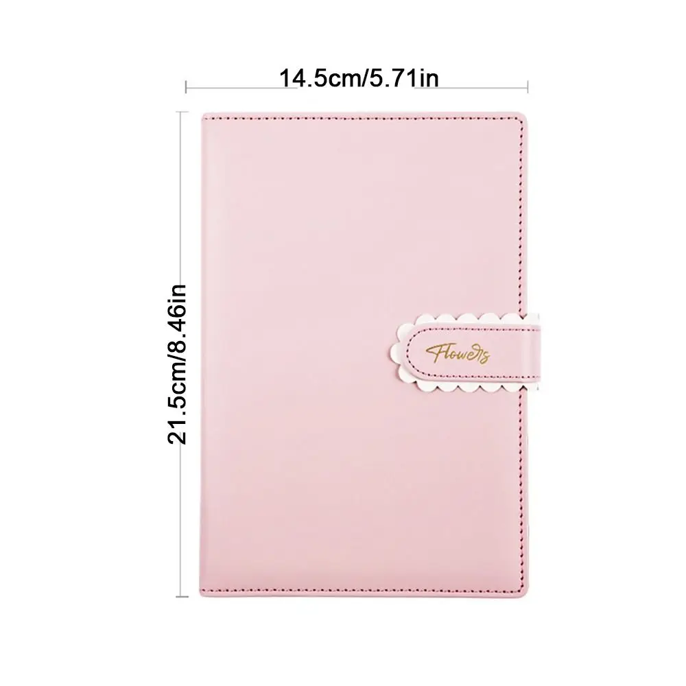 Macaron Color A5 Notebook with Buckle Waterproof Cover Student Notebook 224 Pages Wear-resistant Handbook School Office Supplies