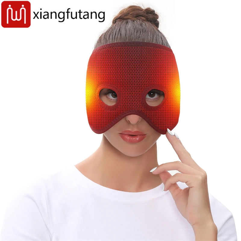 

Electric Heated Face Mask - 3-Level Heat & Timer - Facial Hot Compress Dark Circle Reduction - Daily Facial Care