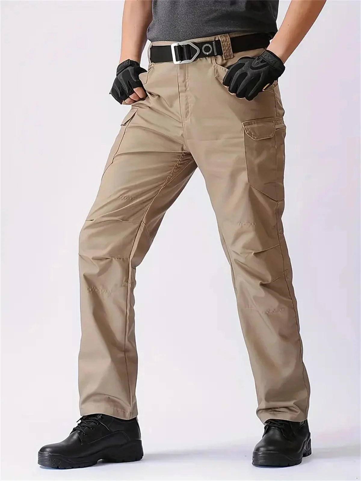 America Plus Size Fishing Suit Tactical Pants Men Camo Pants Plaid Training Suit Pants Combat Work Suit Multi Pocket Pants