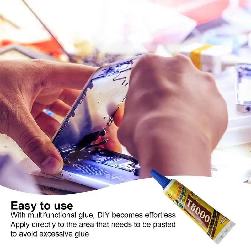 กาวสุดพิเศษสำหรับเนื้อผ้า15มล. แบบงานฝีมือแบบทำมือกาวตุ๊กตาห้อยพวงกุญแจกาวและลูกปัดกาวแห้งเร็วเจลเหลวที่แข็งแรงมาก