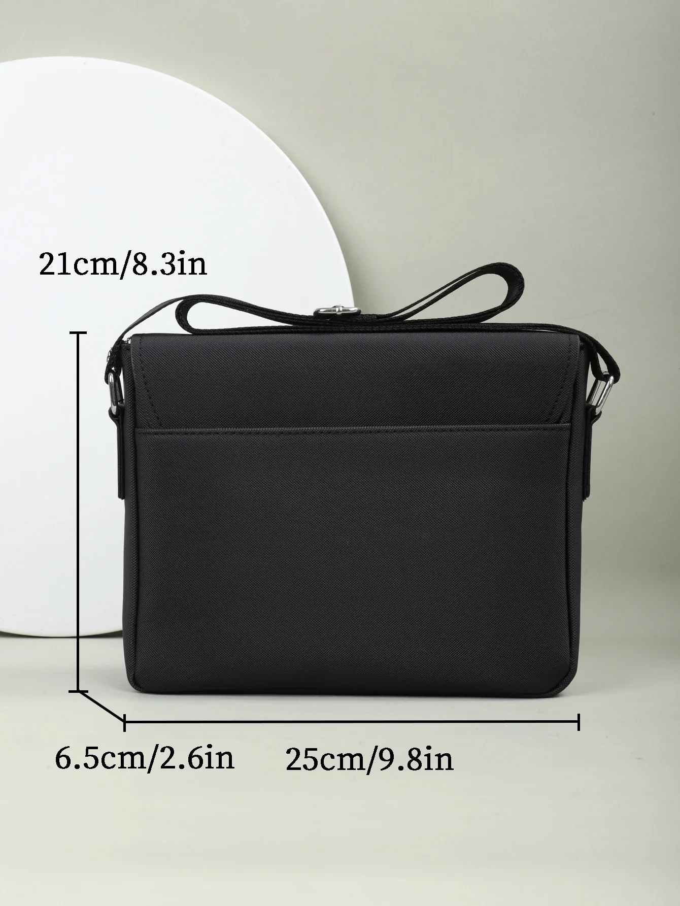 Classic Solid Stylish Simple Men\'s Crossbody Bag Daily Commuter Travel Large Capacity Shoulder Bag Messenger Bag For Students