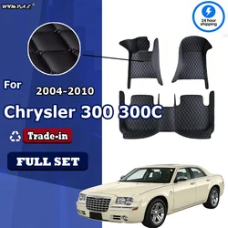 Car Floor Mats For Chrysler 300 300C 2004~2010 Non-slip Carpets Leather Floor Mat Rugs Pad Car Accessories Anti-dirt pad 2008