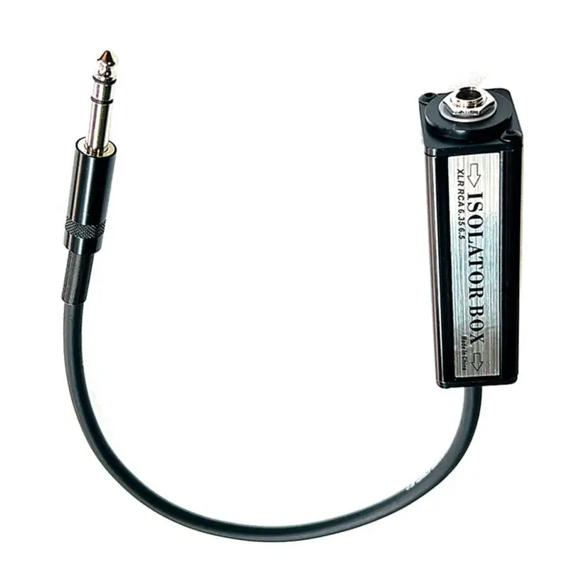 DT51 6.5mm Audio Isolator, Female to Male Noise-Free Sound Isolation Cable, 20Hz-26kHz for Studio/PA System