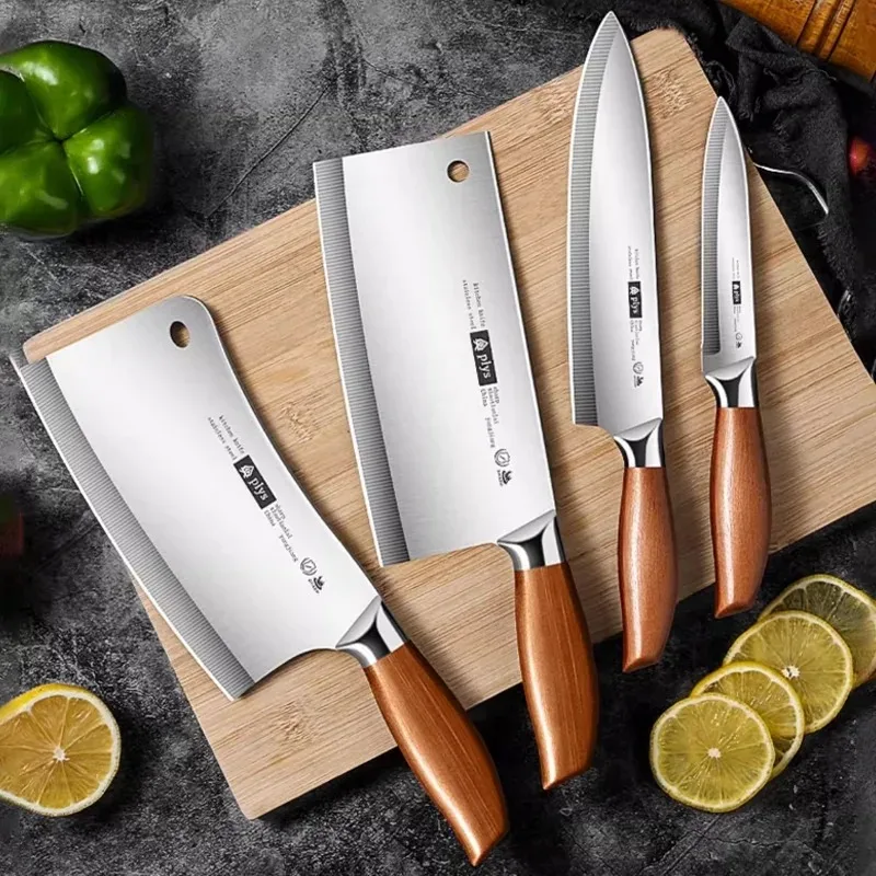 1/4-teiliges Messerset, professionelles Küchenmesser-Set, Küchen-Obstmesser, Mehrzweckmesser, Knochenhackmesser, Allzweckmesser
