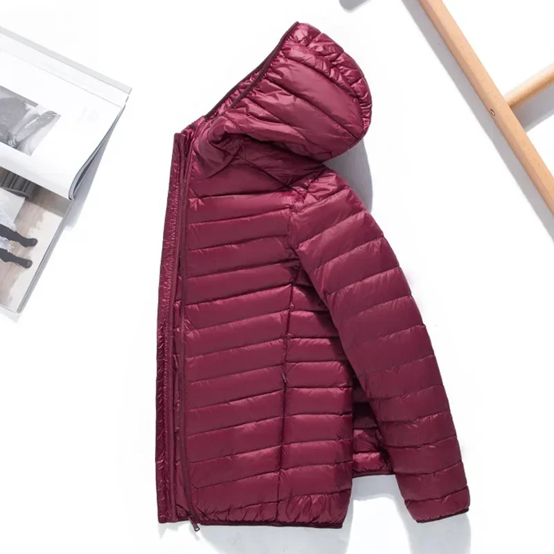 Man 90% Duck Down Hooded Jacket Winter Autumn Coat Men Ultra Light Jackets Warm Outwear Parkas Outdoors Campaign Clothes