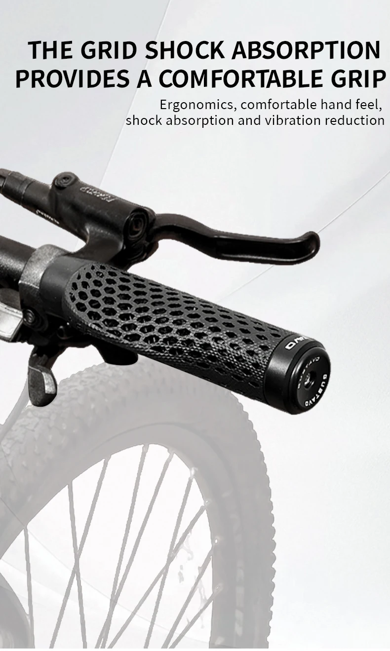 GUSTAVO 3D-gedruckte Fahrradgriffe MTB Mountainbike SHOCK Absorption Lenkerabdeckung Griffe – Detail 7