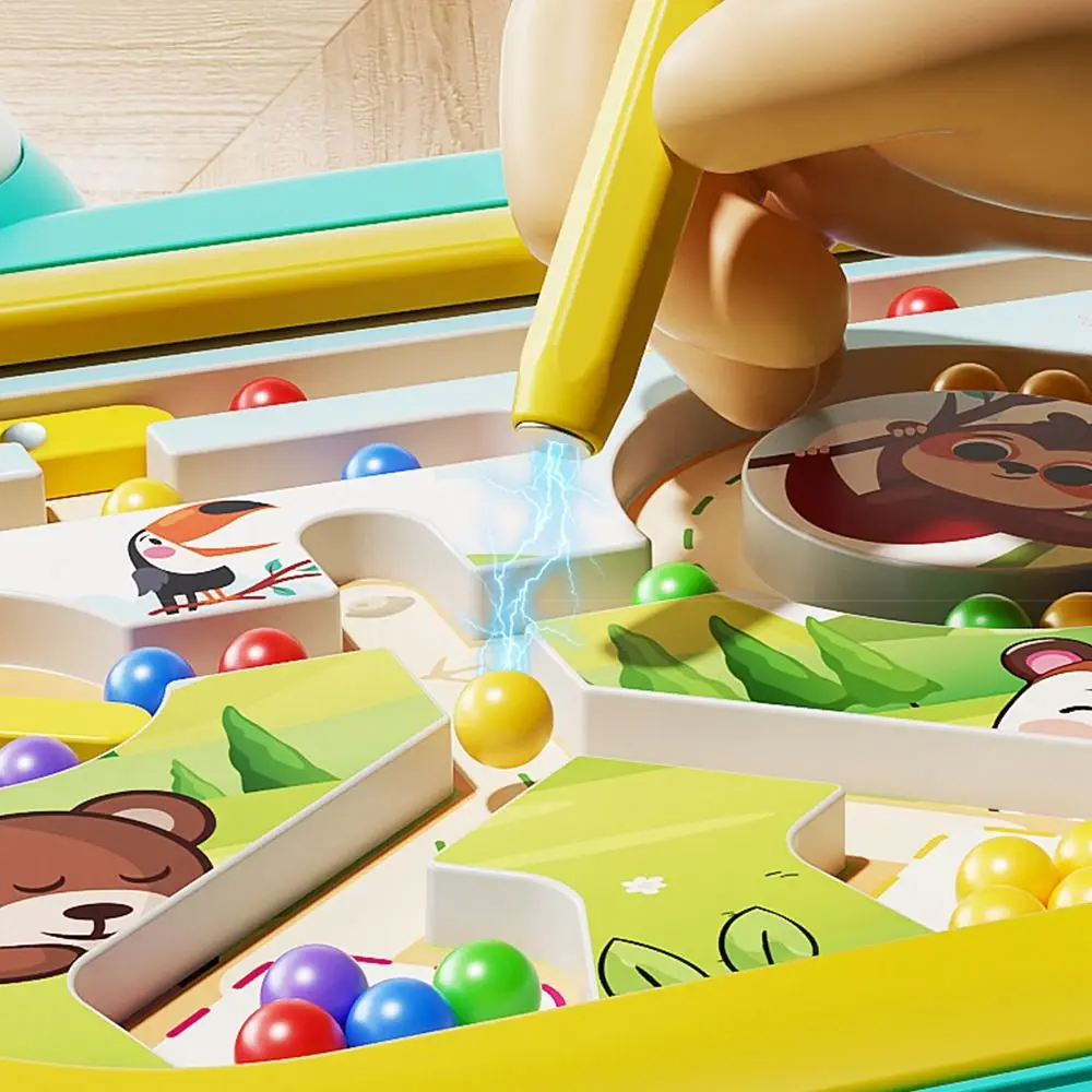 لوحة رسم مغناطيسية من مونتيسوري، متعددة الألوان، كرتونية، أرنب السلطعون، لوحة رسم مغناطيسية، تحكم في التدريب، تعلم مرحلة ما قبل المدرسة