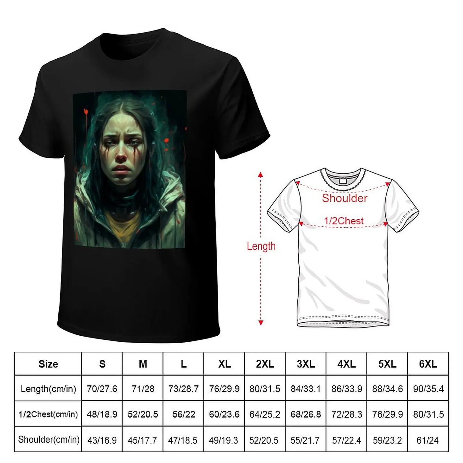 Aesthetic Cry of fear T-Shirt Fitness Quick Dry Short Sleeve Top