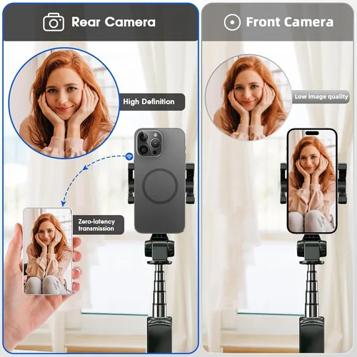 Imagen 2 del producto Proyector de pantalla de Monitor magnético para teléfono inteligente, cámara trasera de teléfono WiFi 2,4G/5G, Selfie para Vlog, transmisión en vivo, vídeo para Android y iPhone