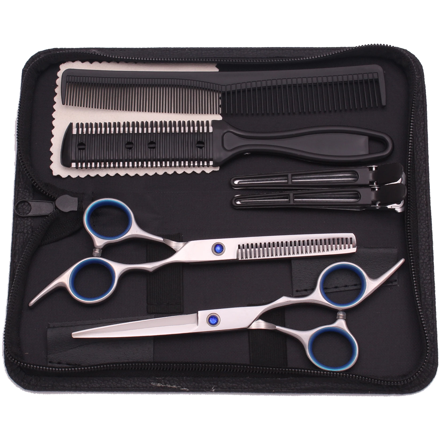 6.0\'\' Professional Hair Scissors Cutting Shears Thinning Hairdressing Haircut Razors Comb Set Salon Barber & Home Dropshipping