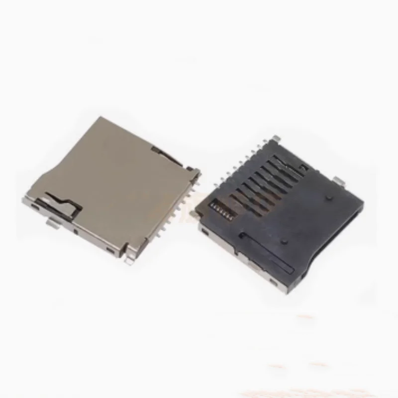 

10pcs/lot TF-01A Brand New Original Genuine SD Card Connector SMD Self Elastic MicroSD Card TF Socket Card Insertion
