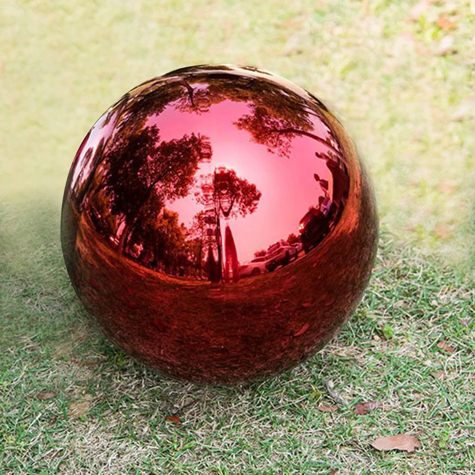 

Globe Mirror Reflective Ball 5 3 Inch Stainless Steel Garden Sphere Gem Green 135MM Diameter Shiny Outdoor Decor Statue