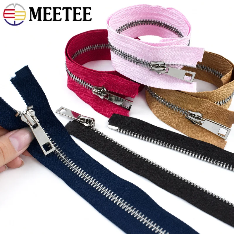 

10/20Pcs 5# Metal Zippers 15-30cm Close End 40-80cm Open-End Zip for Clothes Bag Closure Zipper Repair DIY Sewing Accessories