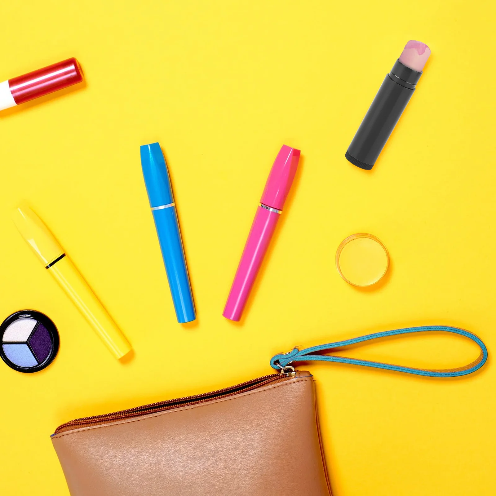 25 szt. Puste tubki na balsam do ust 5G Przezroczyste plastikowe pojemniki na szminkę, wosk, krem z nakrętkami do przechowywania, pojemnik na balsam do ust