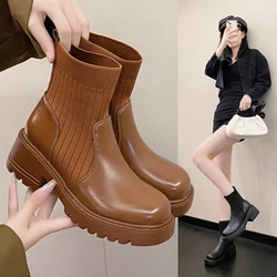 Designer Rain Boots Women's Waterproof Shoes Rainy Ladies Pink Fur Rubber Rainshoes Woman Galoshes Non-slip Pull-on Rain Boots