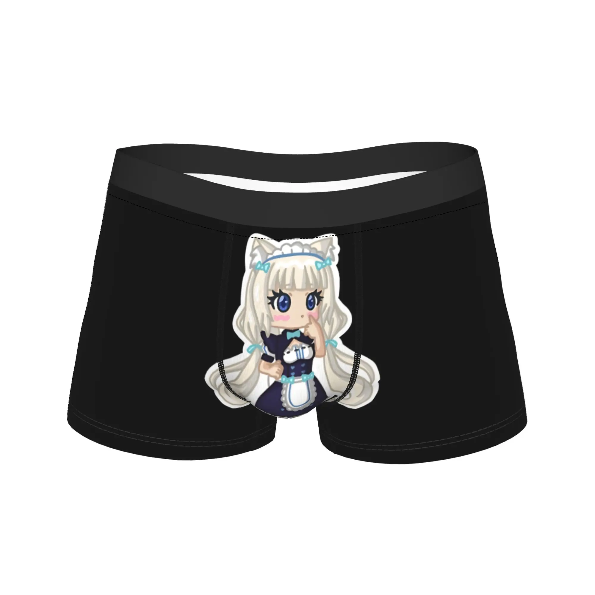 

Nekopara Underwear Printing Trunk Trenky Men Panties Funny Boxer Brief Birthday Gift