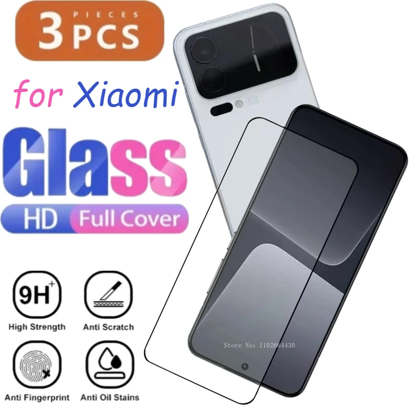 

3pcs Screen Protectors for Xiaomi 17 Pro Max 9H Tempered Glass for Xiaomi 17 Pro 15T Pro Full Cover Front Film for Xiaomi 15 17
