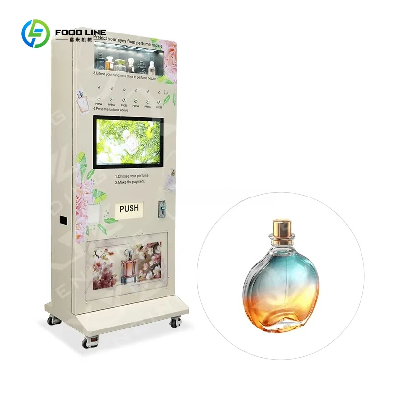 

Good Smell Cologne Perfume Vending Machine Dispenser Touchscreen Hybrid Perfume Spaying Vending Machine with Selling Function