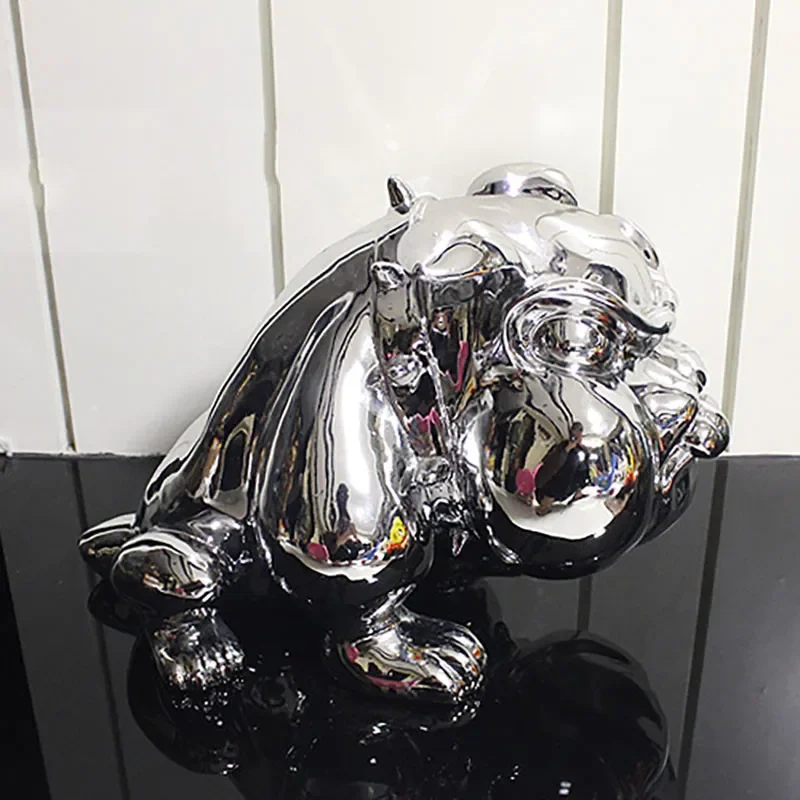 Room Decor Cartoon Dog Ornaments Statuette Nordic Decoration Home Resin Tabletop Ornaments Figurines For Interior Christmas Gift