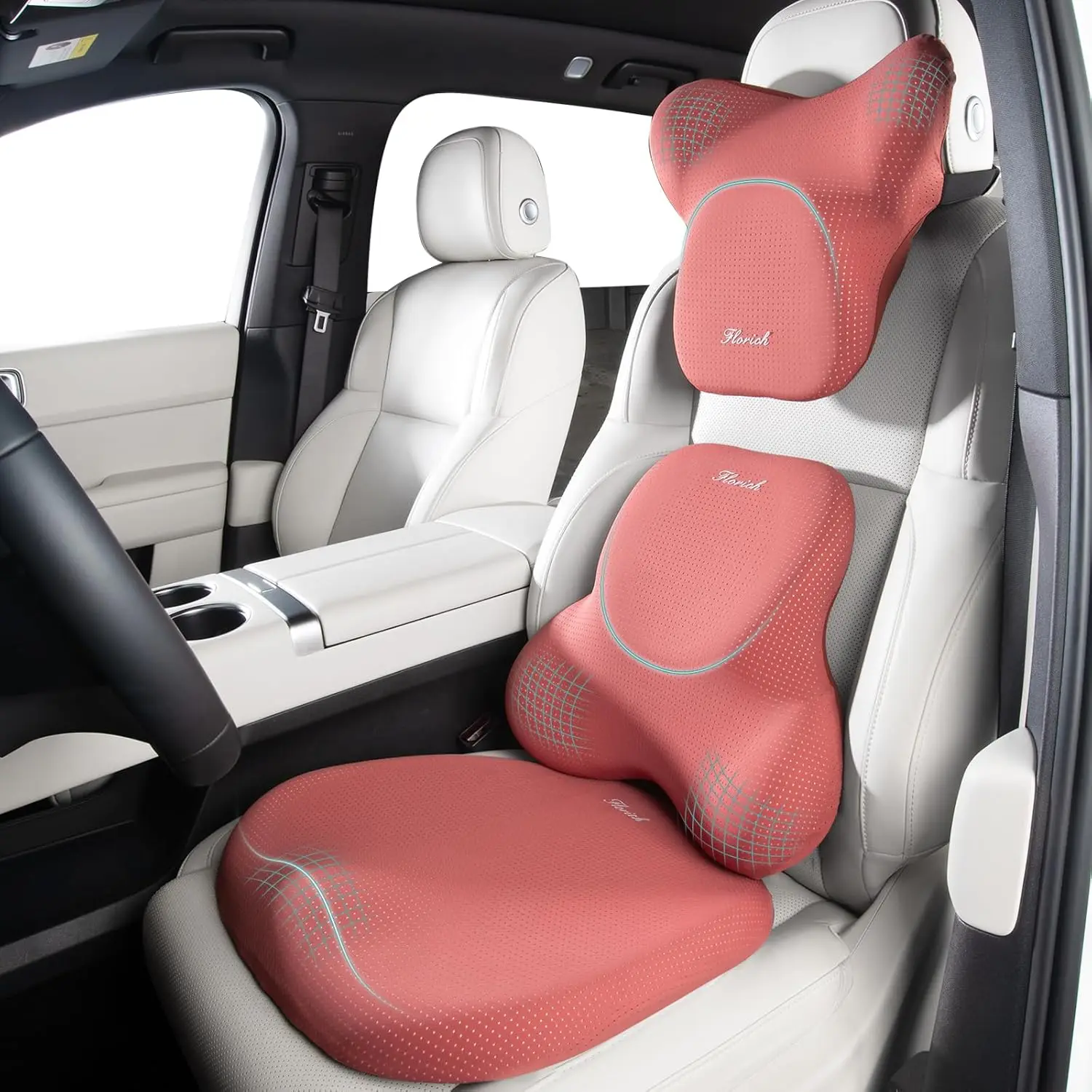 

Красная эргономичная подушка из пены с эффектом памяти для сиденья автомобиля, офисного кресла и инвалидной коляски, а также подушка-подголовник для снятия давления