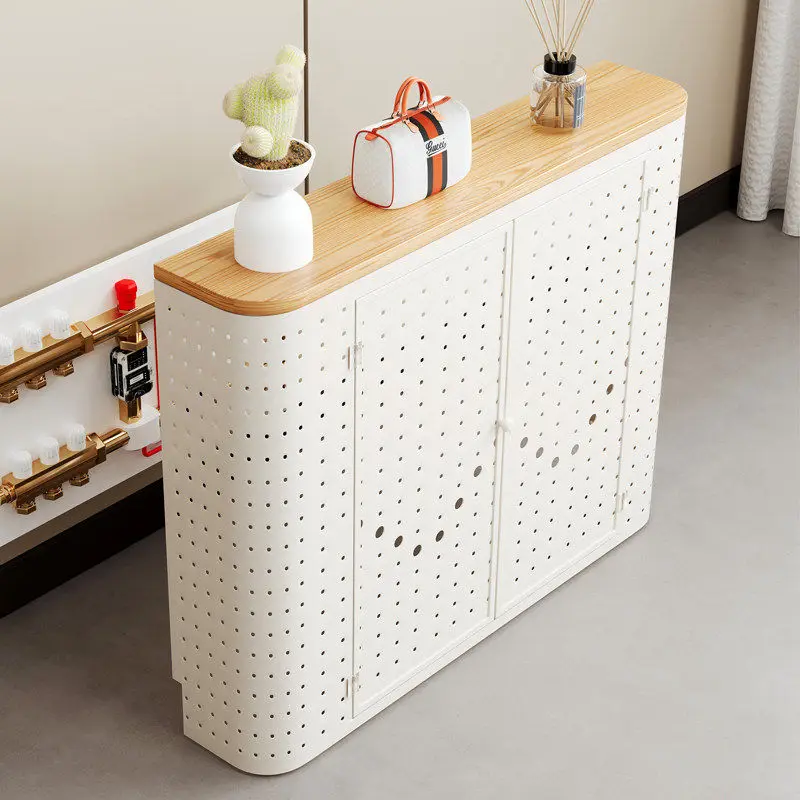 Water separator, shield, shield cabinet, geothermal decoration cabinet, floor heating radiator, valve, water meter, pipe, cover