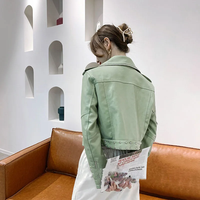 Blouson en cuir PU femme, court et cool, à la mode coréenne, printemps-automne 2023