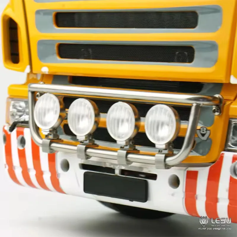 RC 1/14 LED-Scheinwerfer Frontlicht für Tamiya Hydraulikbagger, Lader, Muldenkipper, für MAN, VOLVO, SCANIA Anhänger, Kipper, DIY-Teile – Detail 2