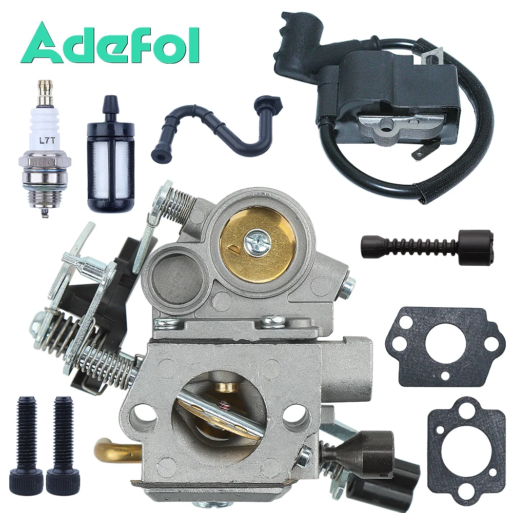 Bobina de Ignição Kit Spark Plug para Stihl Carburador Substituição para Ms171 Ms181 Ms211 ms 171 181 211 11391200610 0000 350 3500
