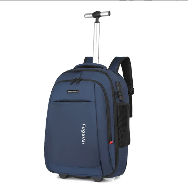 

Men wheeled backpack Men travel trolley bags Rolling Luggage Backpack School Trolley Bag Teeanger luggage Rolling trolley bags