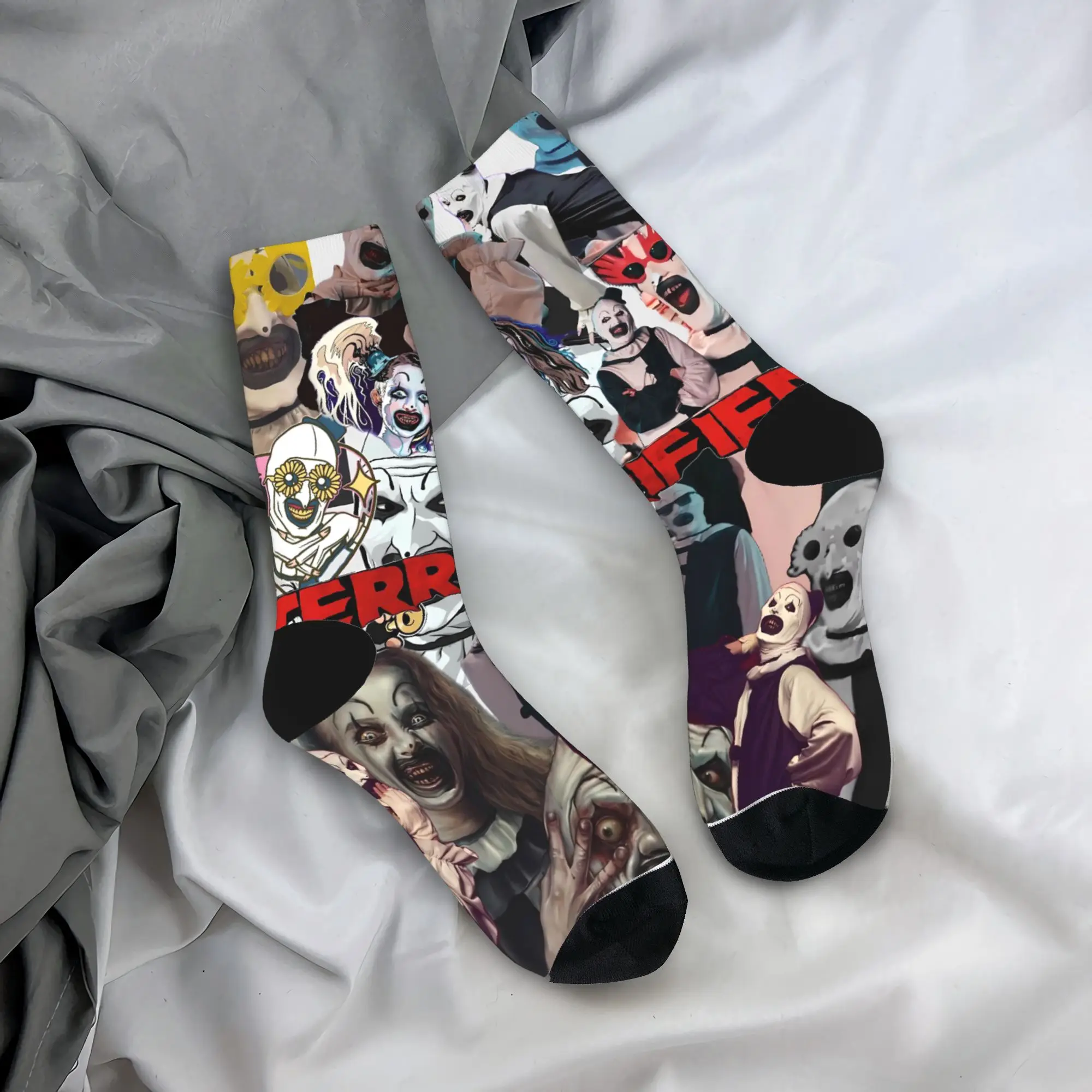 Couple Socks Retro Terrifier Movie Halloween  Stockings Anti Bacterial Breathable Socks Spring Korean Design Climbing Socks