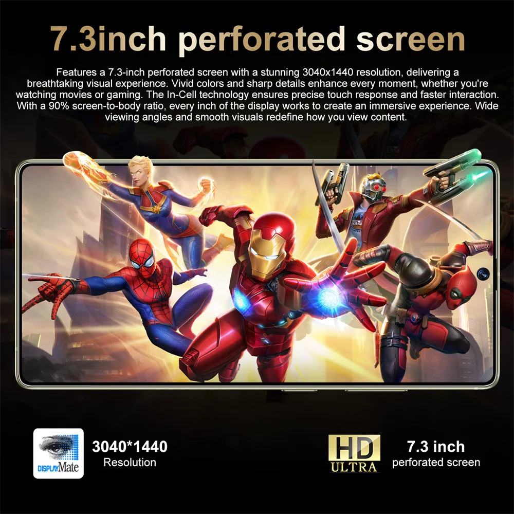 Cellphones S25 Ultra 7.3HD Original Mobile Phones 4G 5G Global Version Smartphone 7800mAh Android Snapdragon 8 gen 3 Cell Phone image 3