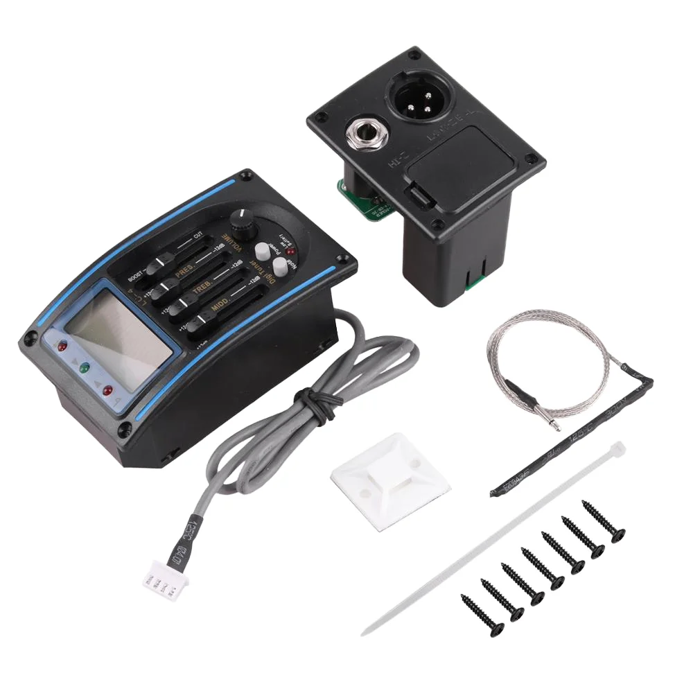 

STLF LC-5 Five Band EQ Equalizer LED Guitar Pickup with Tuner Metal and Plastic Accessory for Wood Stringed Instruments