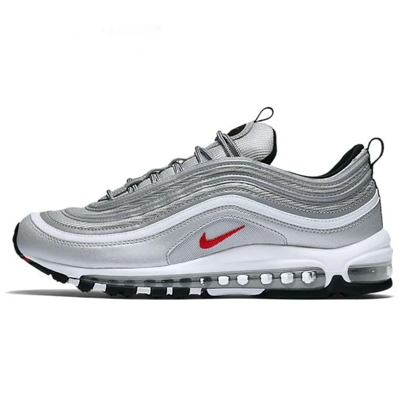 Nike Air Max AirMax 97 Silver Bullet Black White Anthracite Metallic Trainers Jogging Sports Sneakers Women Men Running Shoes